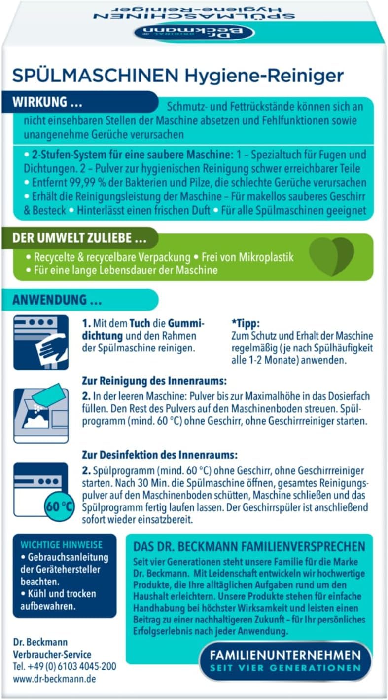 dr-beckmann-sp-lmaschinen-hygiene-reiniger-75-g-tuch image 2