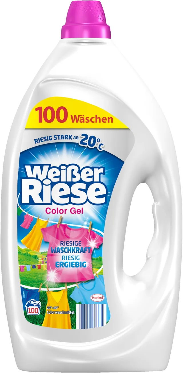wei-er-riese-color-gel-100-waschladungen-colorwaschmittel image 1