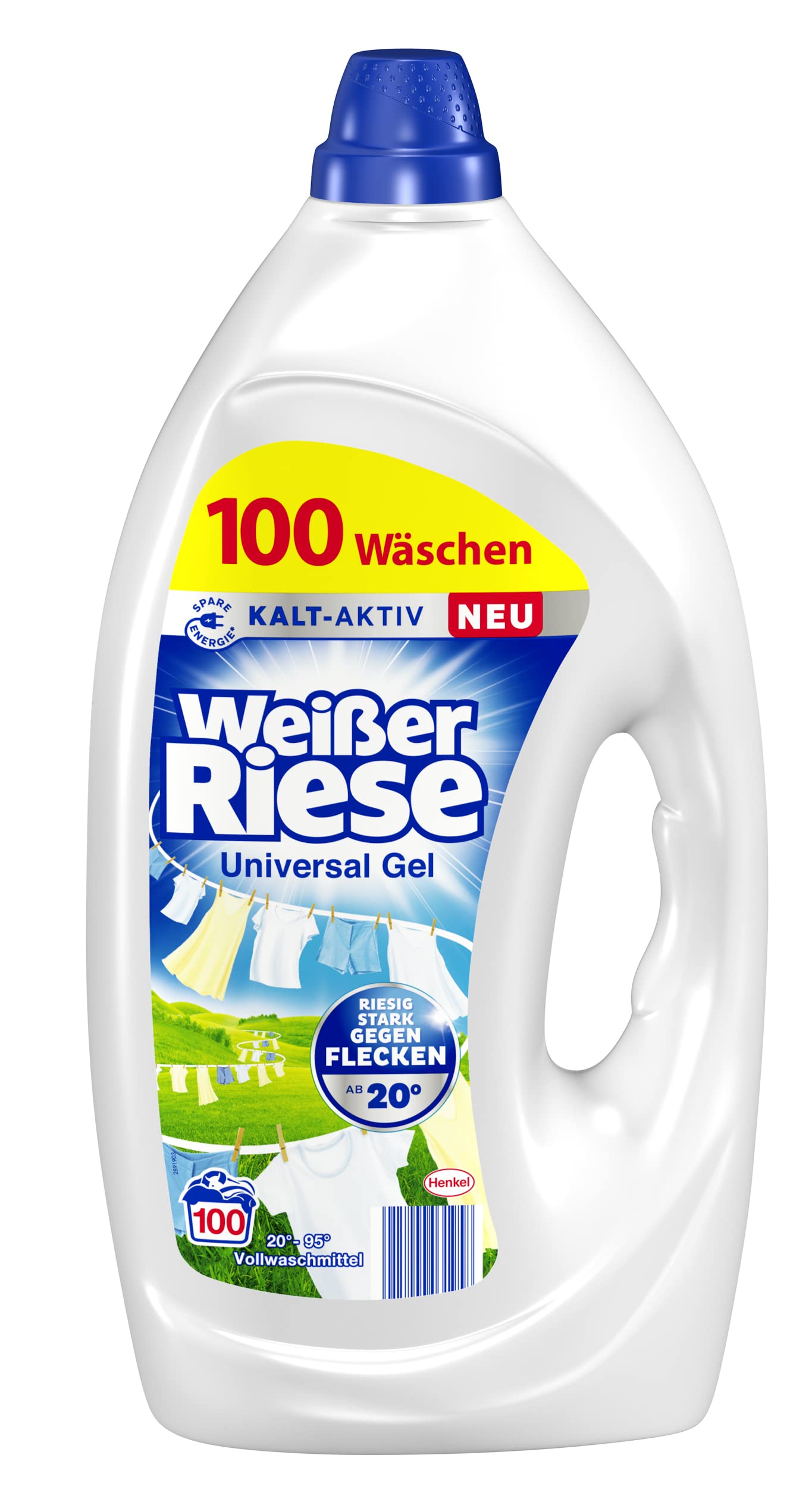 wei-er-riese-universal-gel-100-waschladungen-vollwaschmittel image 1