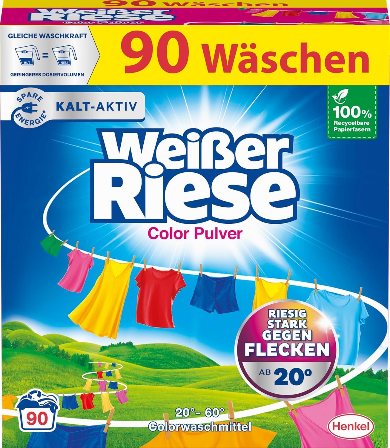 wei-er-riese-color-pulver-90-waschladungen-kalt-aktiv-ab-20-c image 1