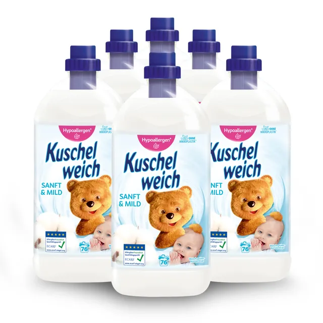 kuschelweich-weichsp-ler-sanft-und-mild-6-x-2-liter-456-w-schen image 1