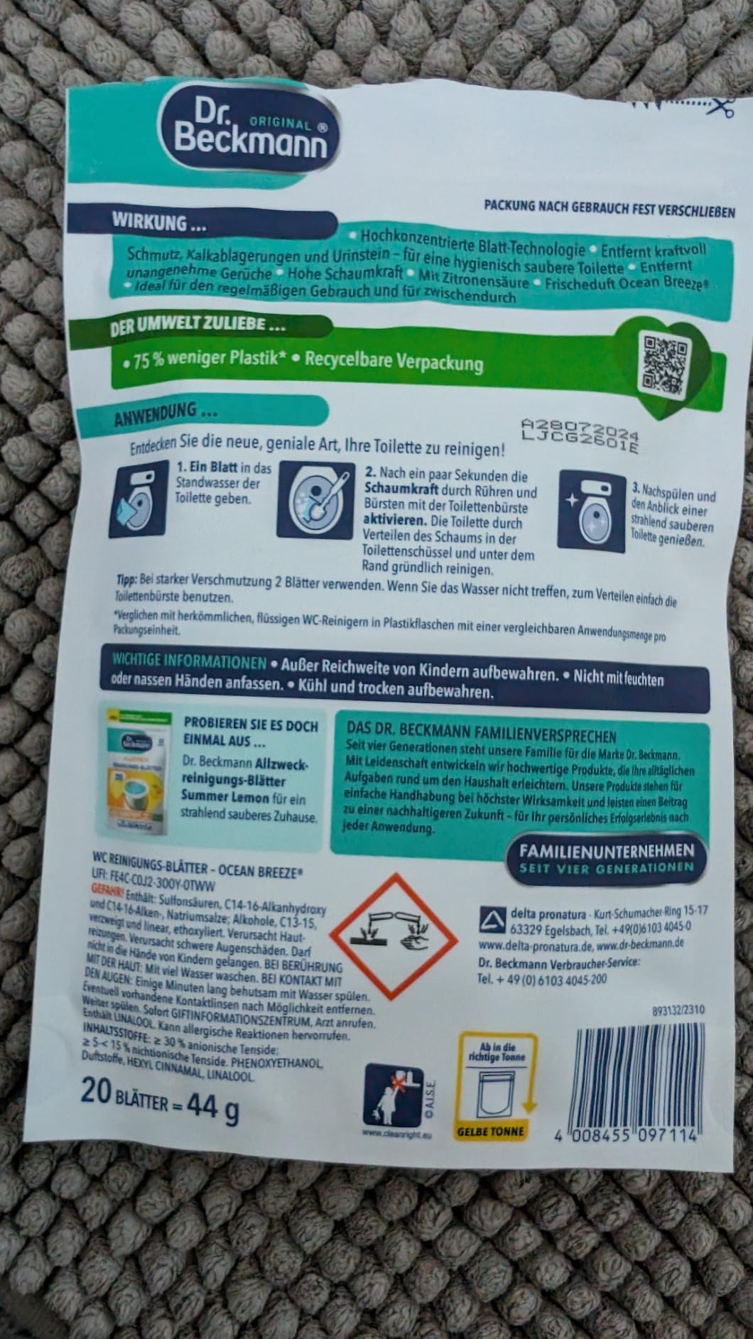 Angenehme Frische