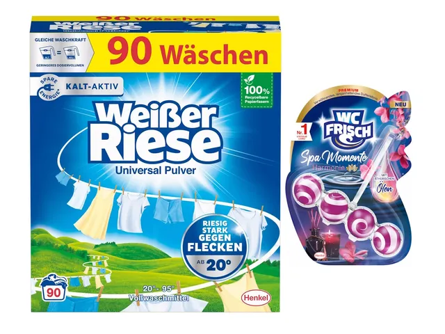 wei-er-riese-universal-pulver-50-waschladungen-wc-frisch-spa-harmonie-50g image 1