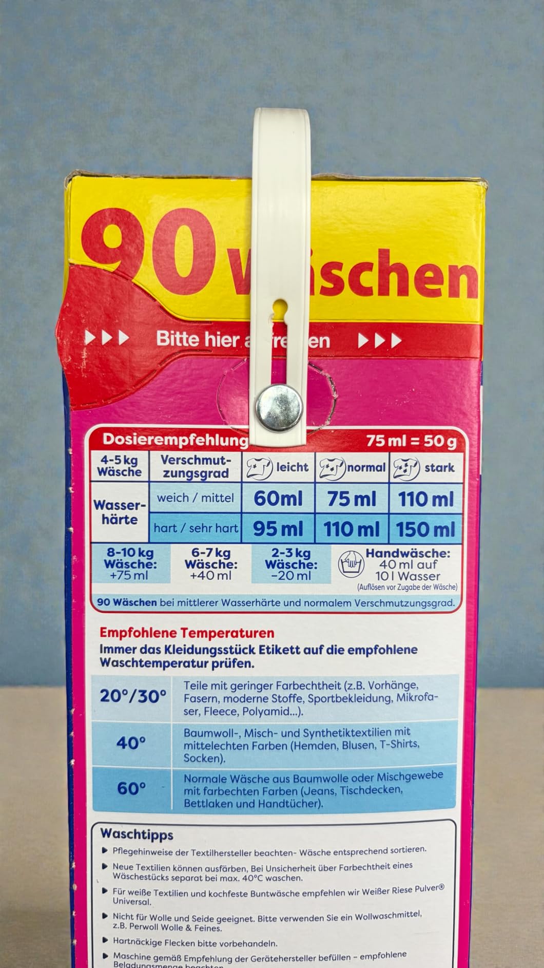 Farben bleiben kräftig