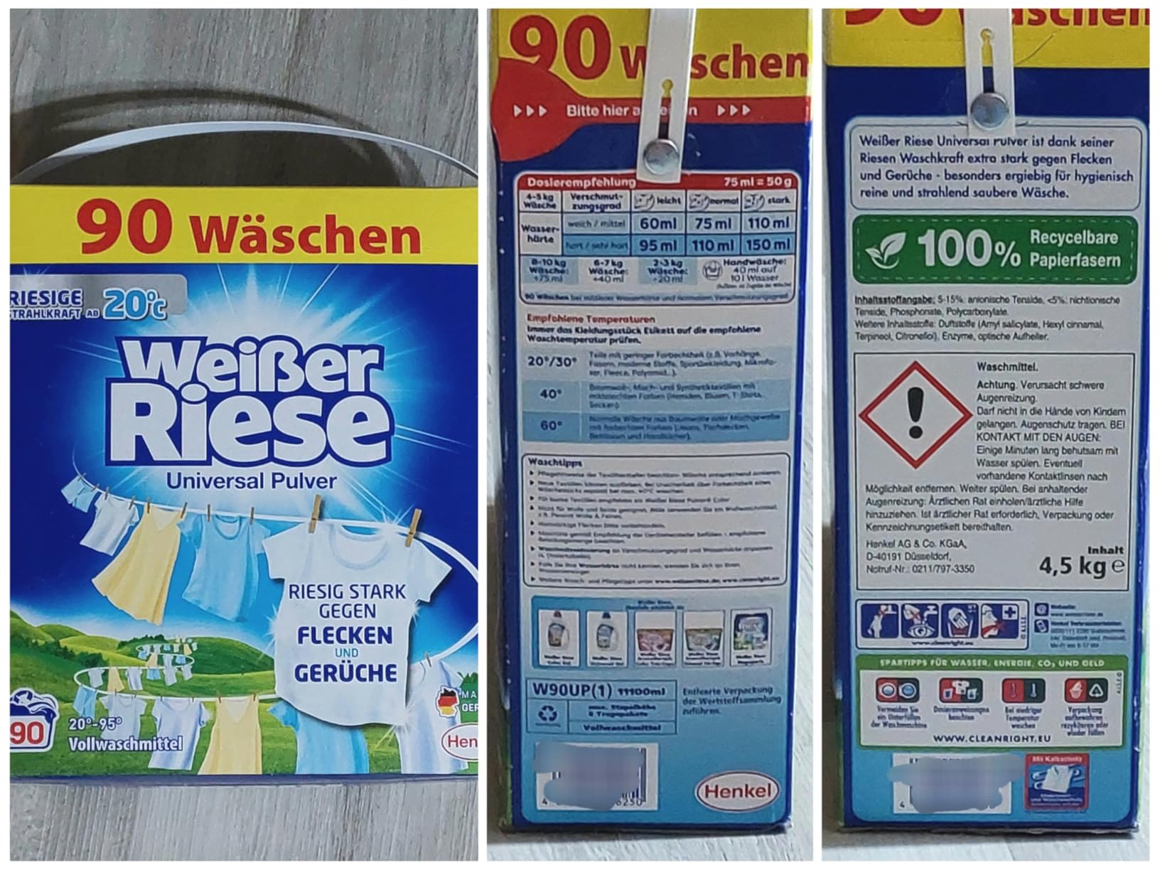 Gute Waschkraft