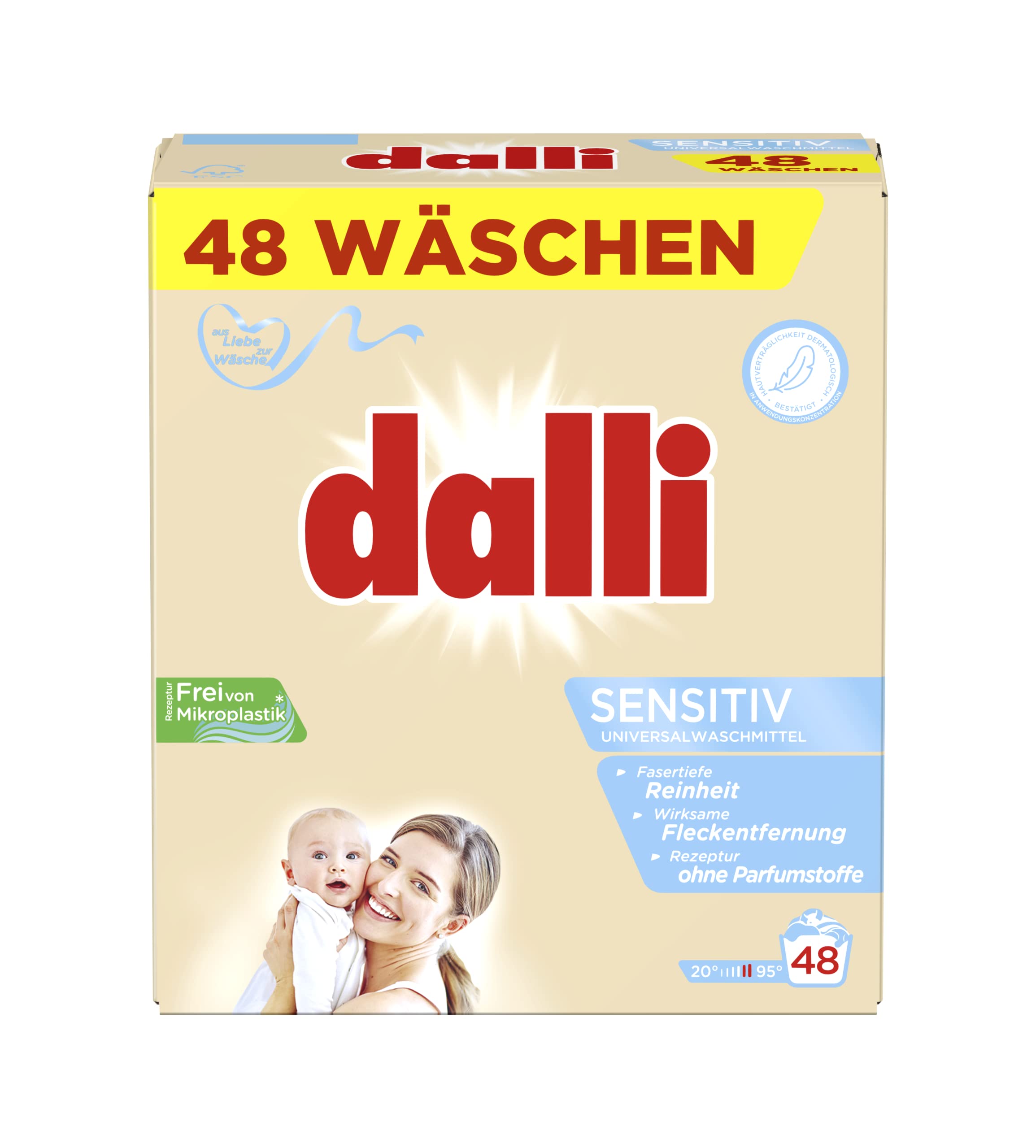 dalli-sensitiv-pulver-vollwaschmittel-unparf-miert-48-waschladungen image 2