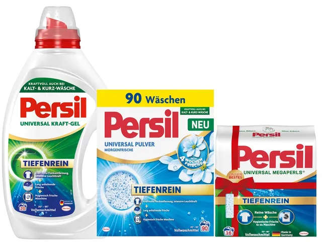 persil-waschmittel-trio-universal-pulver-morgenfrische-90-wl-megaperls-16-wl-gel image 1