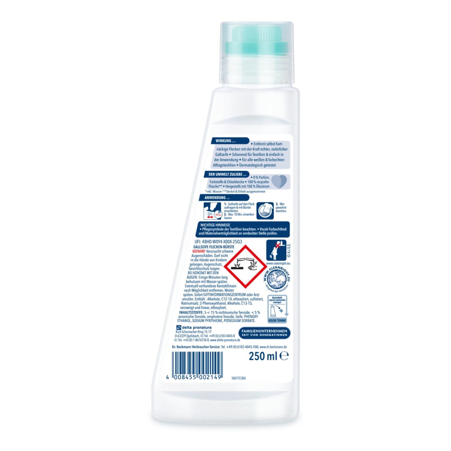 dr-beckmann-gallseife-flecken-b-rste-fleckentferner-250-ml image 2
