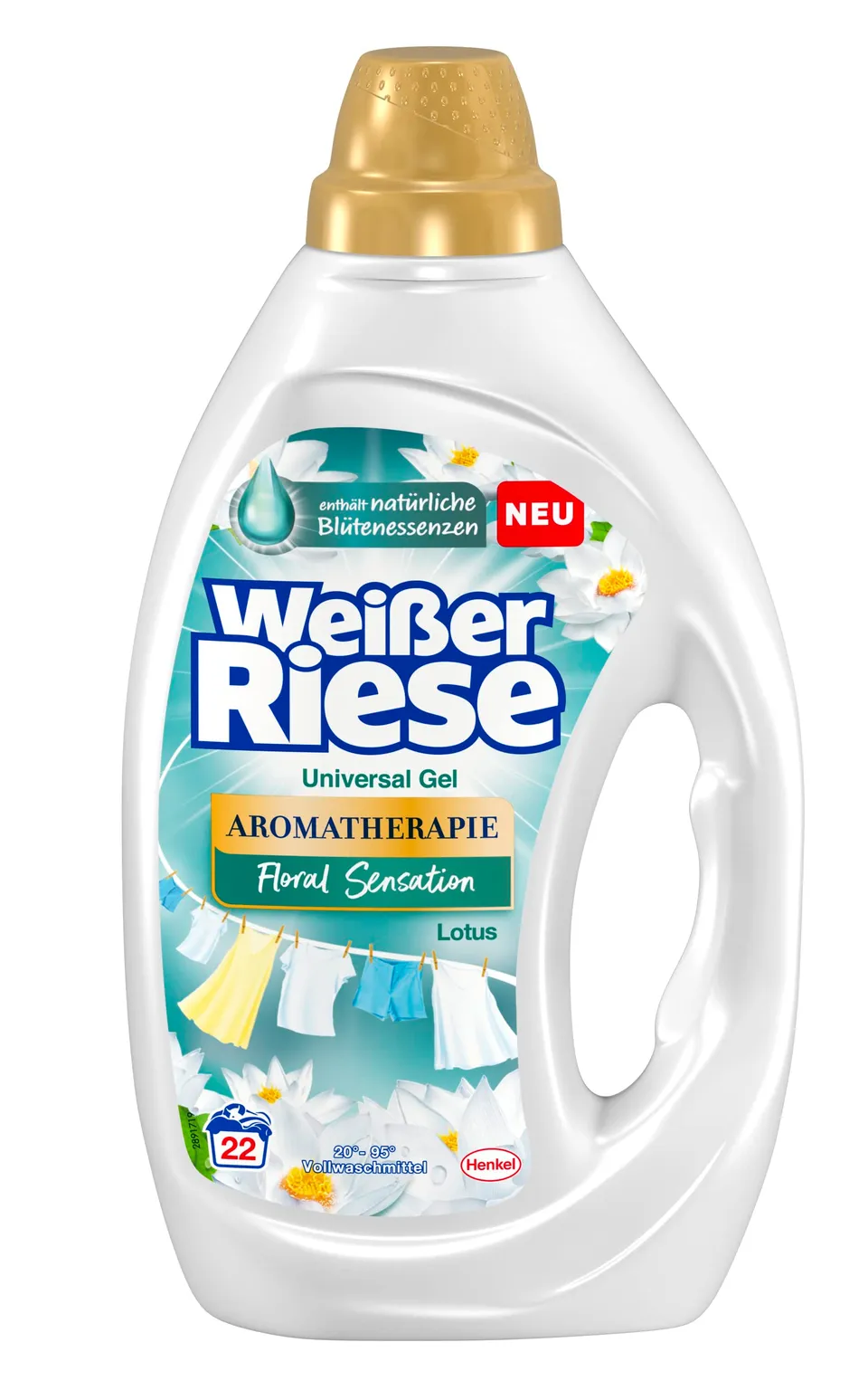 wei-er-riese-universal-gel-aromatherapie-floral-sensation-lotus-22-waschladungen image 1