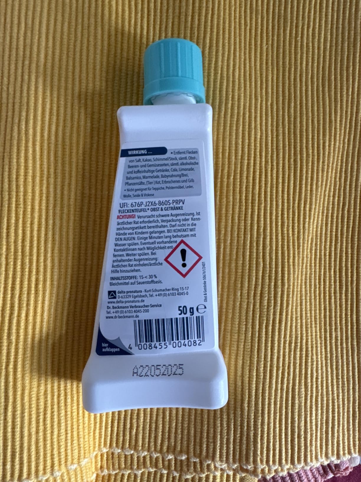 Tischdecke gerettet