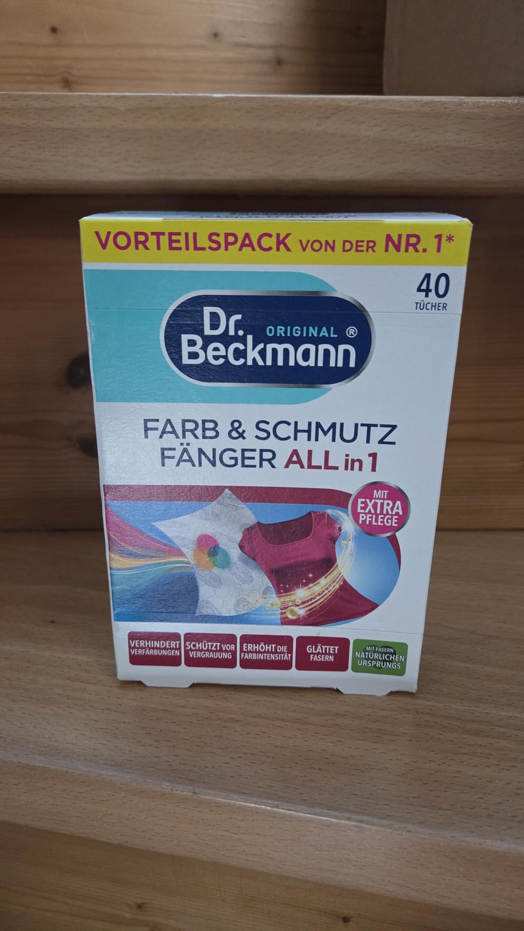 Bunte Wäsche in einem Waschgang
