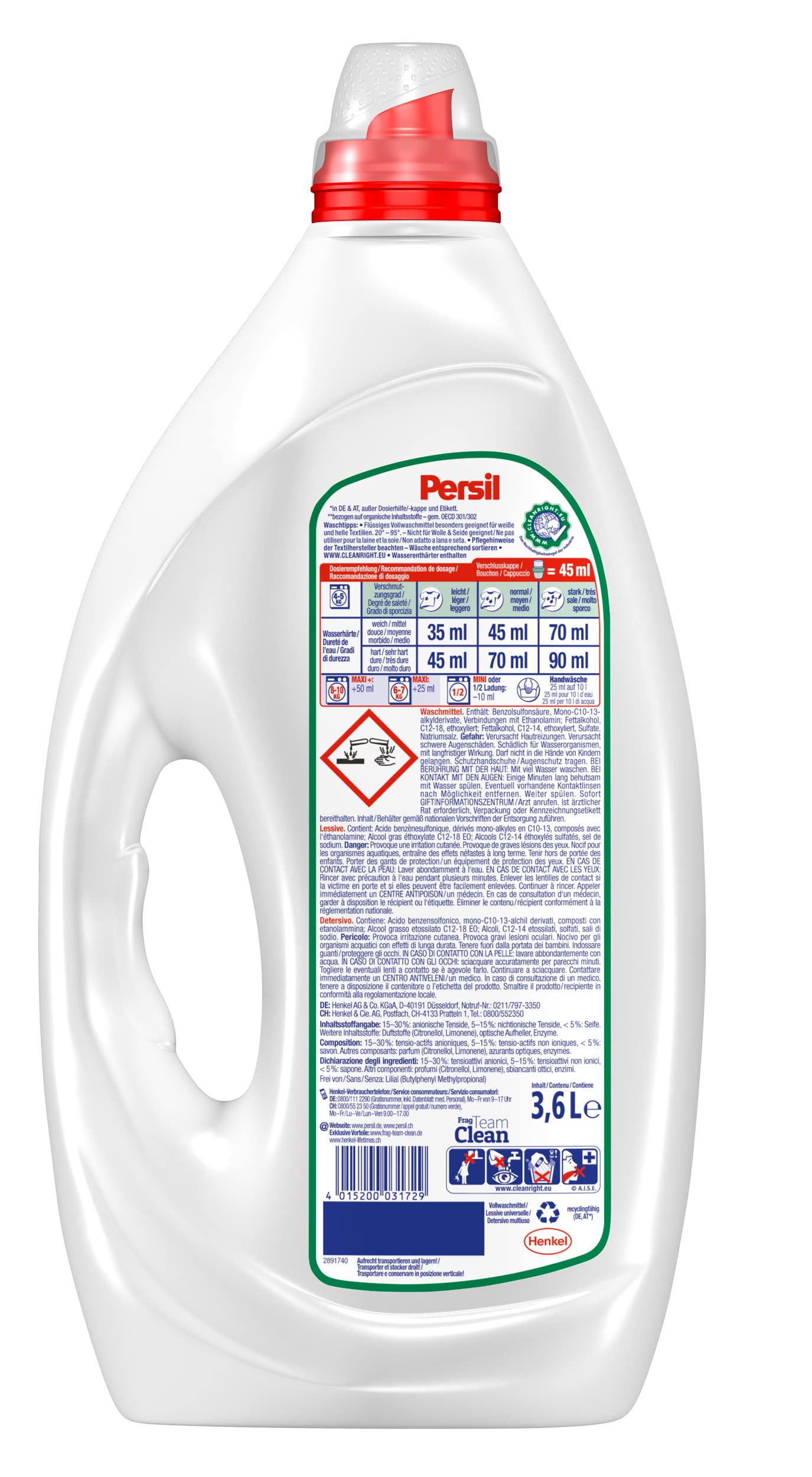 persil-universal-kraft-gel-fl-ssigwaschmittel-160-waschladungen image 2