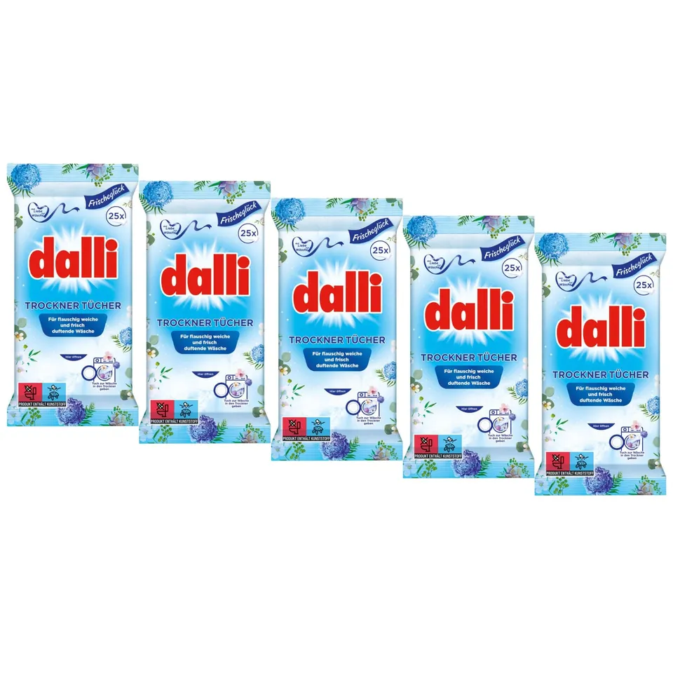dalli-trockner-t-cher-125-t-cher-5-x-25-f-r-125-vorg-nge image 1
