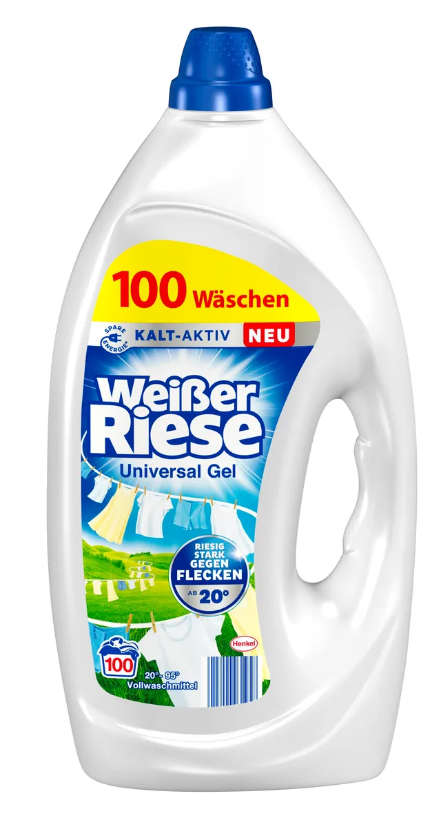 wei-er-riese-universal-gel-100-waschladungen-vollwaschmittel image 1