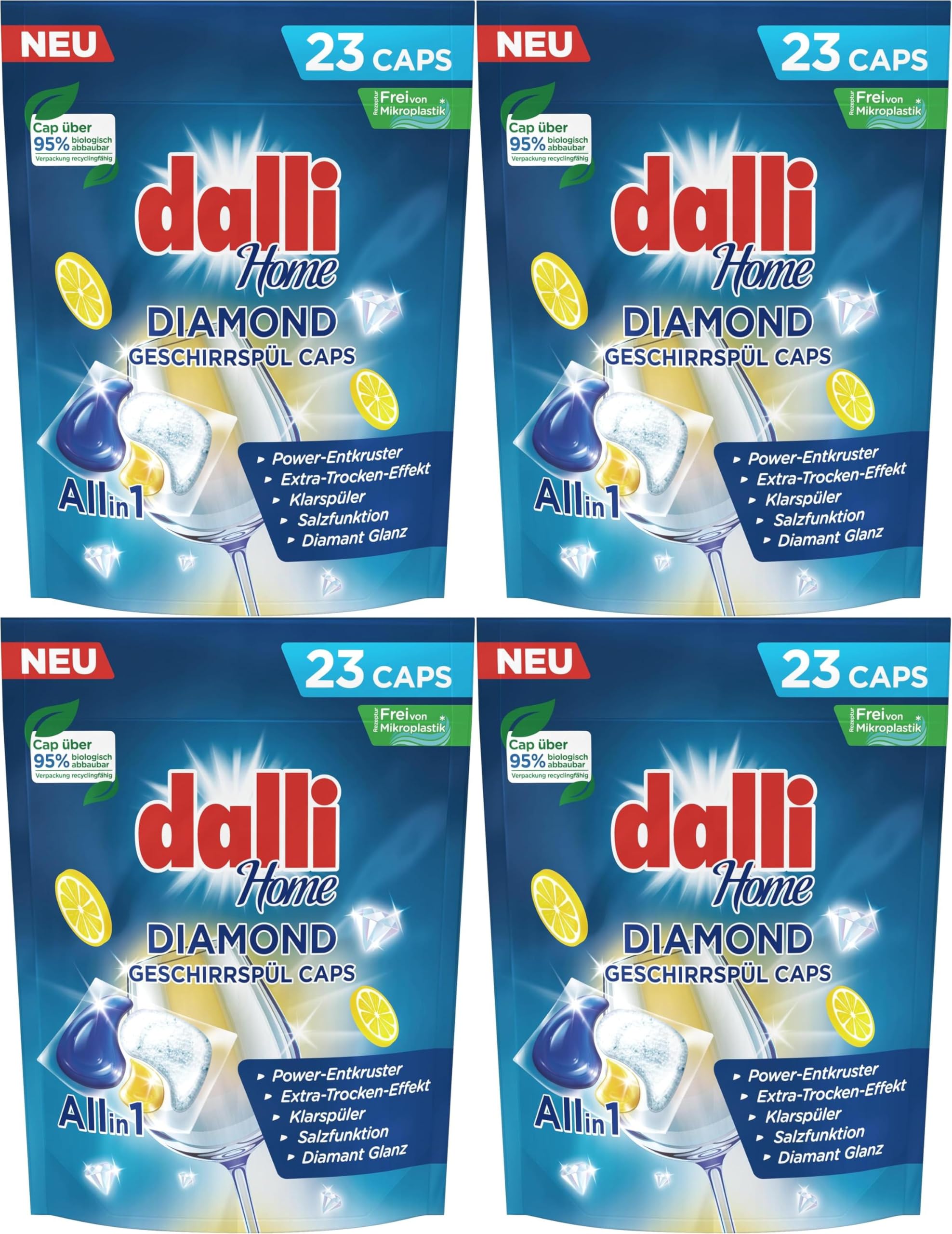 dalli-home-diamond-all-in-1-geschirrsp-l-caps-4x-23-tabs-92-tabs image 1
