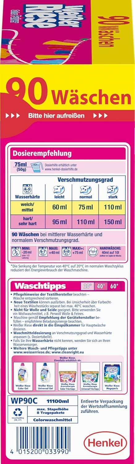 wei-er-riese-color-pulver-90-waschladungen-kalt-aktiv-ab-20-c image 3