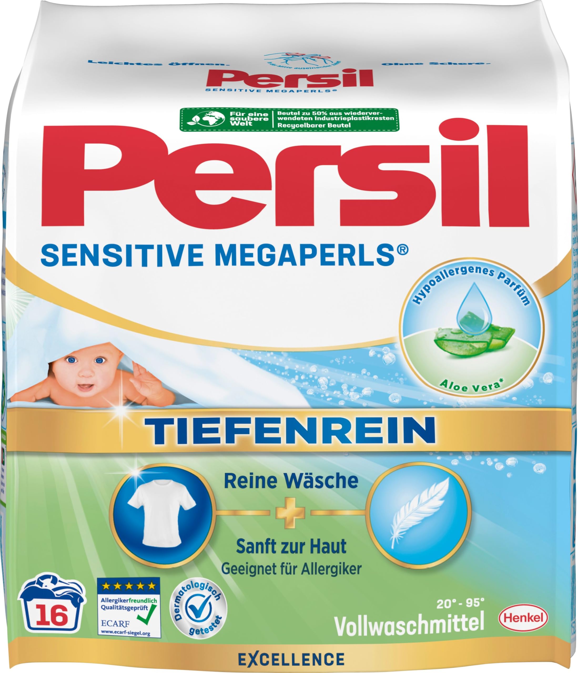 persil-sensitive-megaperls-waschpulver-5-x-16-waschladungen image 1