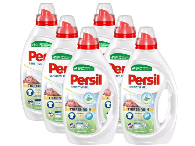 persil-sensitive-gel-6-x-20-waschladungen-fl-ssigwaschmittel image 1