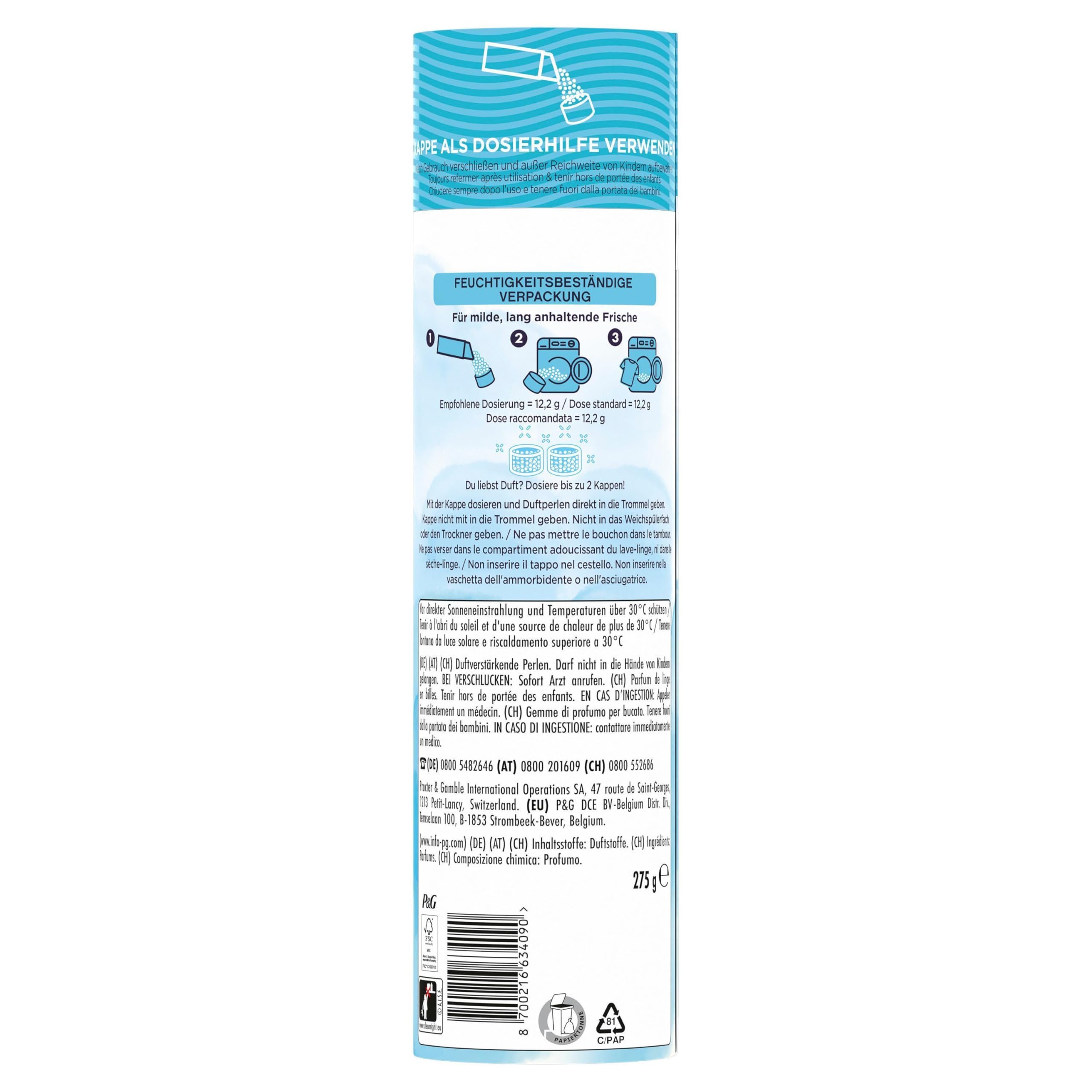 lenor-light-w-scheparf-m-frische-baumwollbl-te-275g image 8