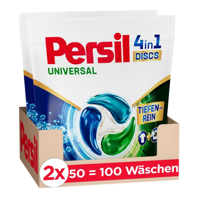 persil-universal-4in1-discs-vollwaschmittel-100-waschladungen image 1