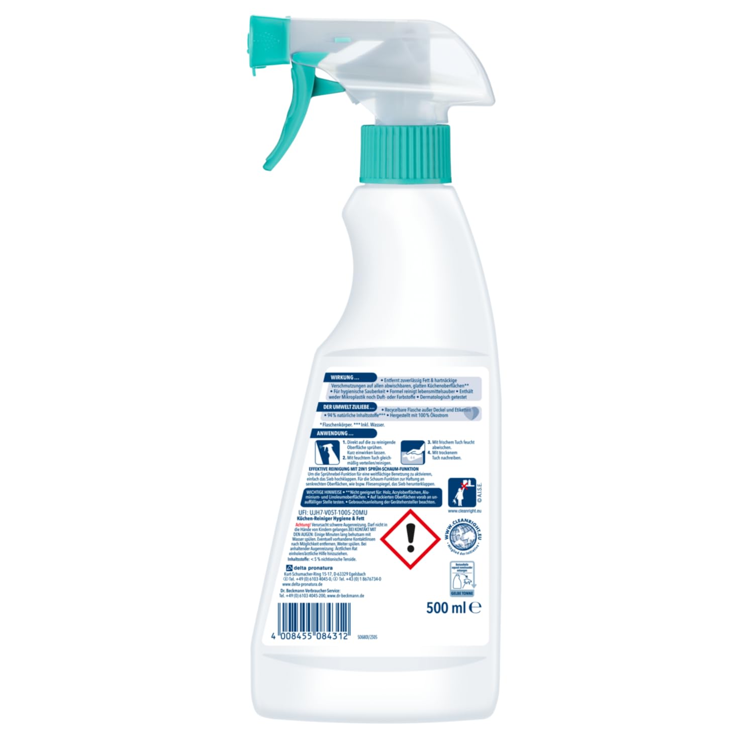 dr-beckmann-k-chenreiniger-hygiene-fett-500-ml-2-in-1-spr-hschaum image 2