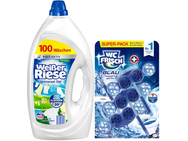 wei-er-riese-universal-gel-100-waschladungen-wc-frisch-blausp-ler image 1