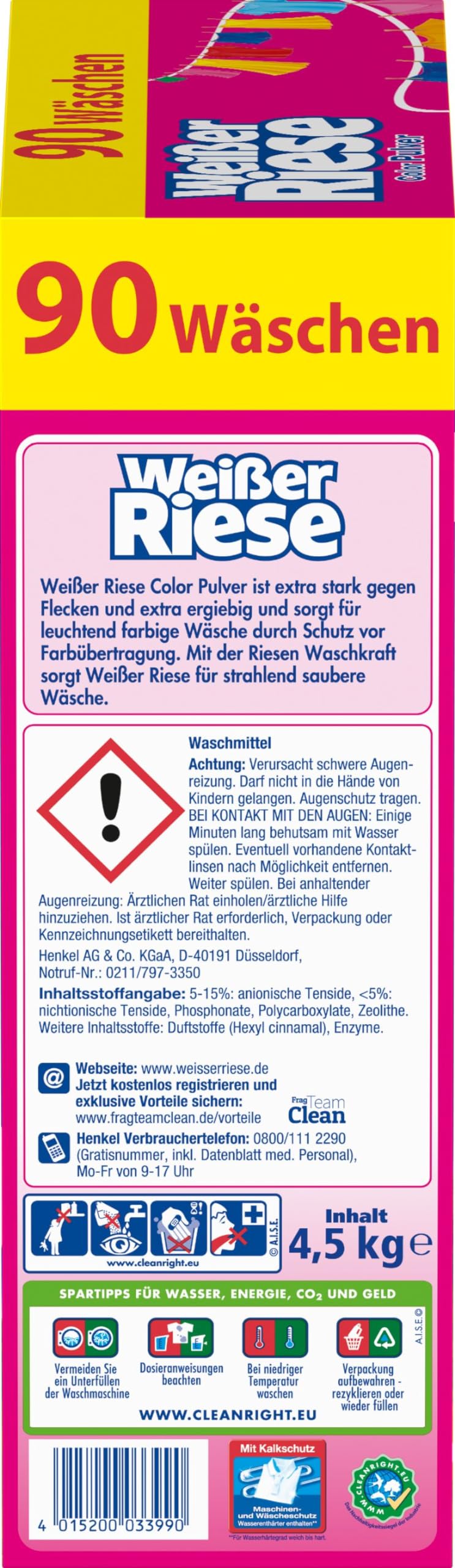 wei-er-riese-pulver-set-270-waschladungen-1x-color-2x-universal-vollwaschmittel image 4