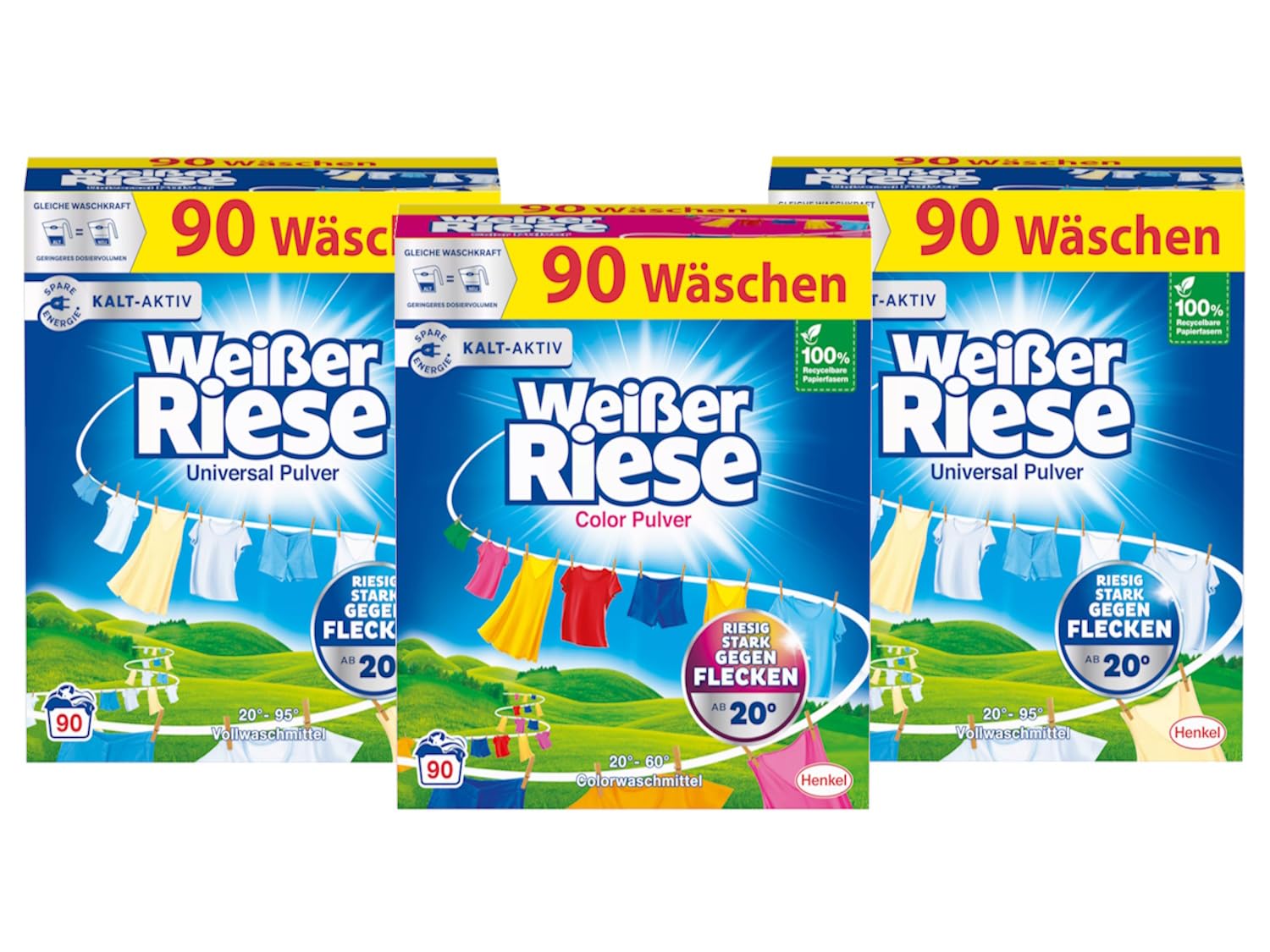 wei-er-riese-pulver-set-270-waschladungen-1x-color-2x-universal-vollwaschmittel image 1
