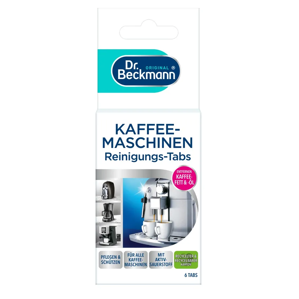 dr-beckmann-kaffeemaschinen-reinigungstabs-6-tabs-mit-aktiv-sauerstoff image 1