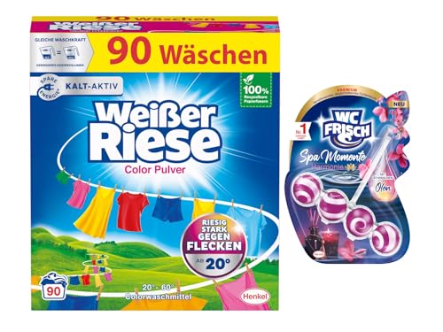 wei-er-riese-color-pulver-colorwaschmittel-90-waschladungen-wc-frisch-probe image 7