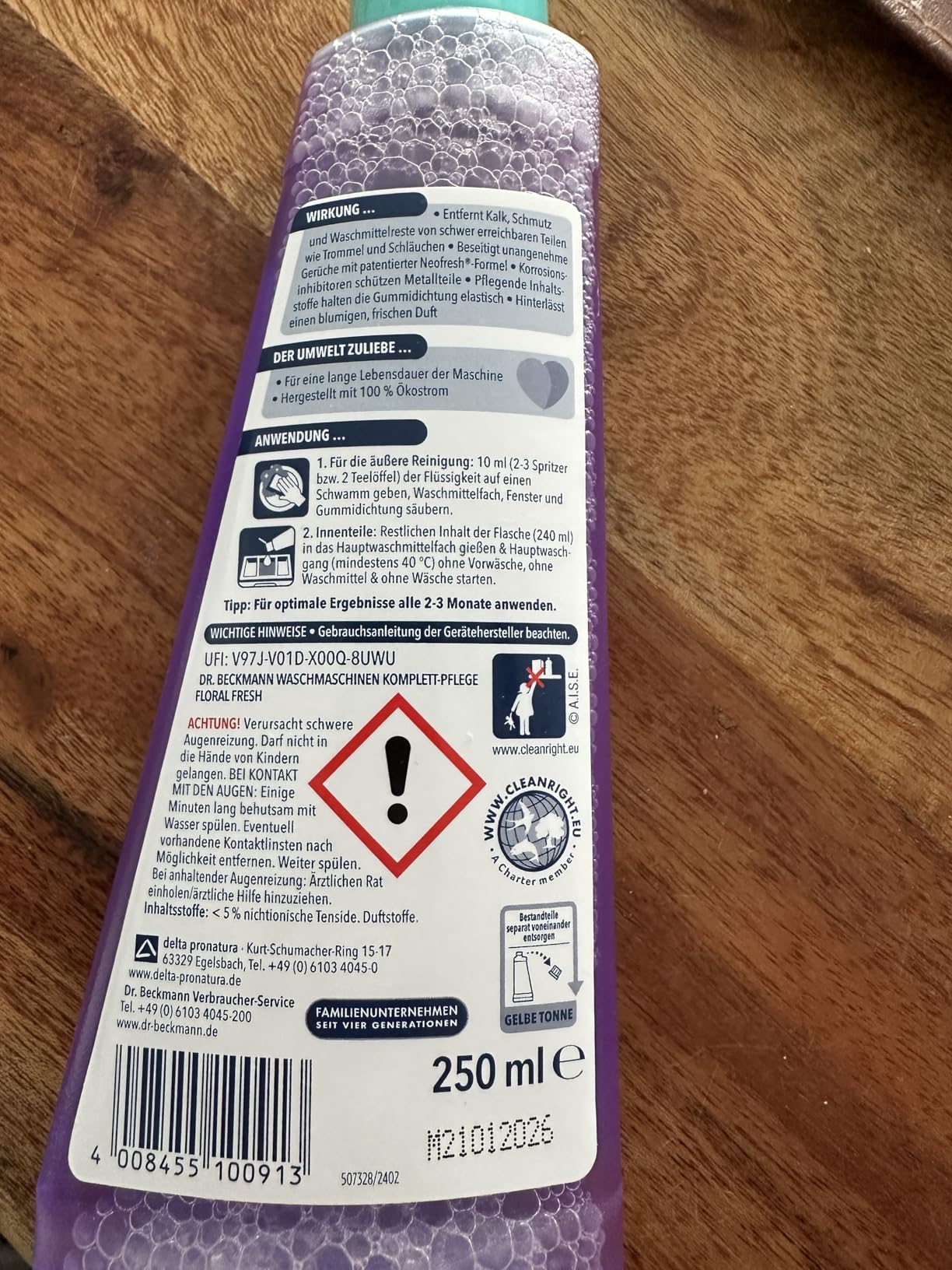 Maschine riecht wie neu