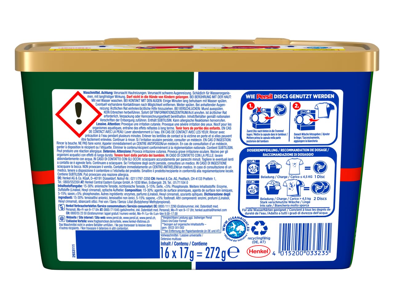 persil-tiefenrein-4in1-discs-universal-waschmittel-8-x-16-waschladungen-128-wl image 2