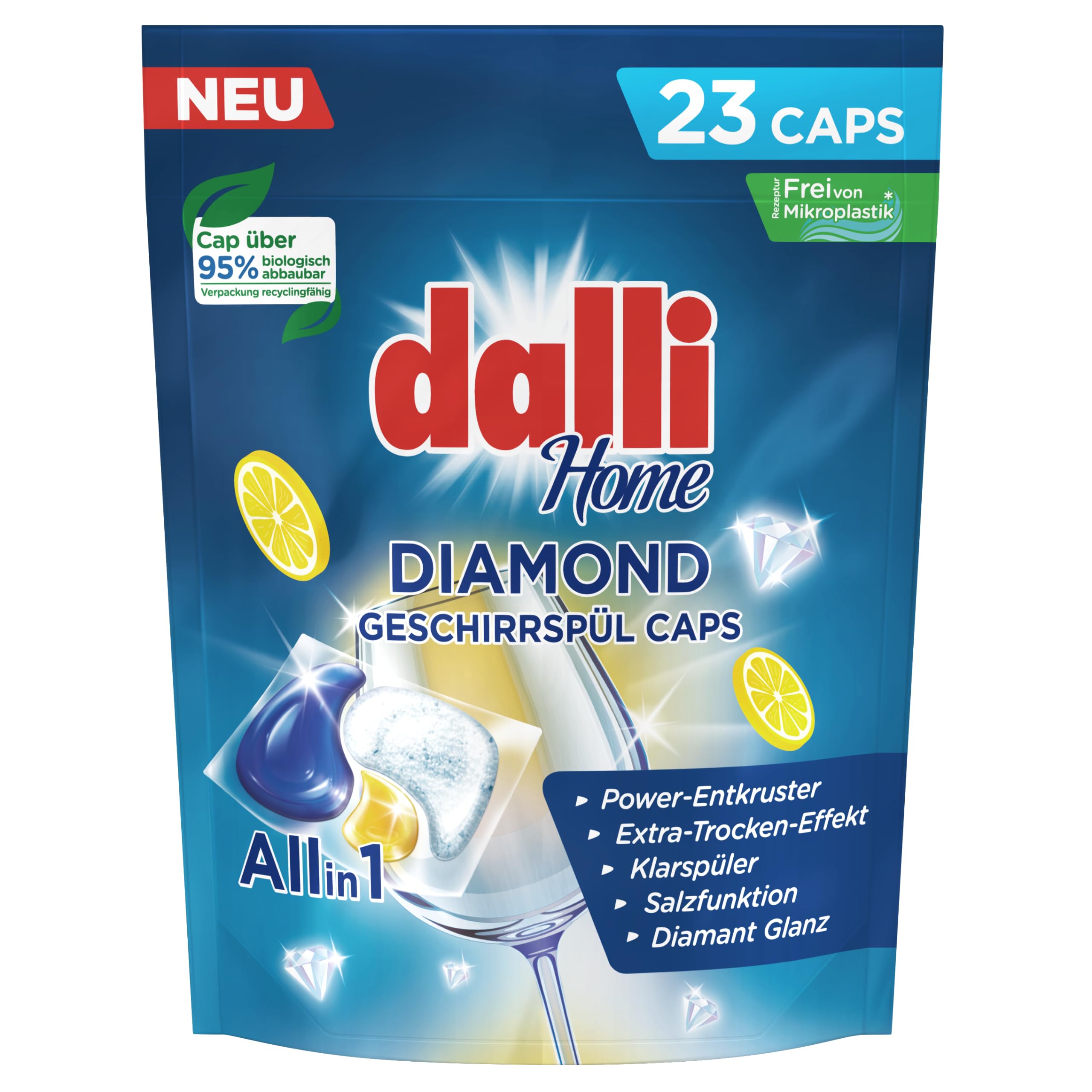 dalli-diamond-geschirrsp-l-caps-all-in-1-23-sp-lmaschinentabs-mit-zitrusduft image 1