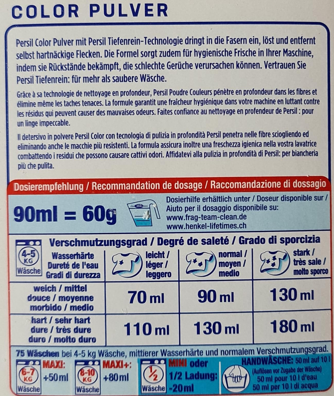 Farben bleiben kräftig