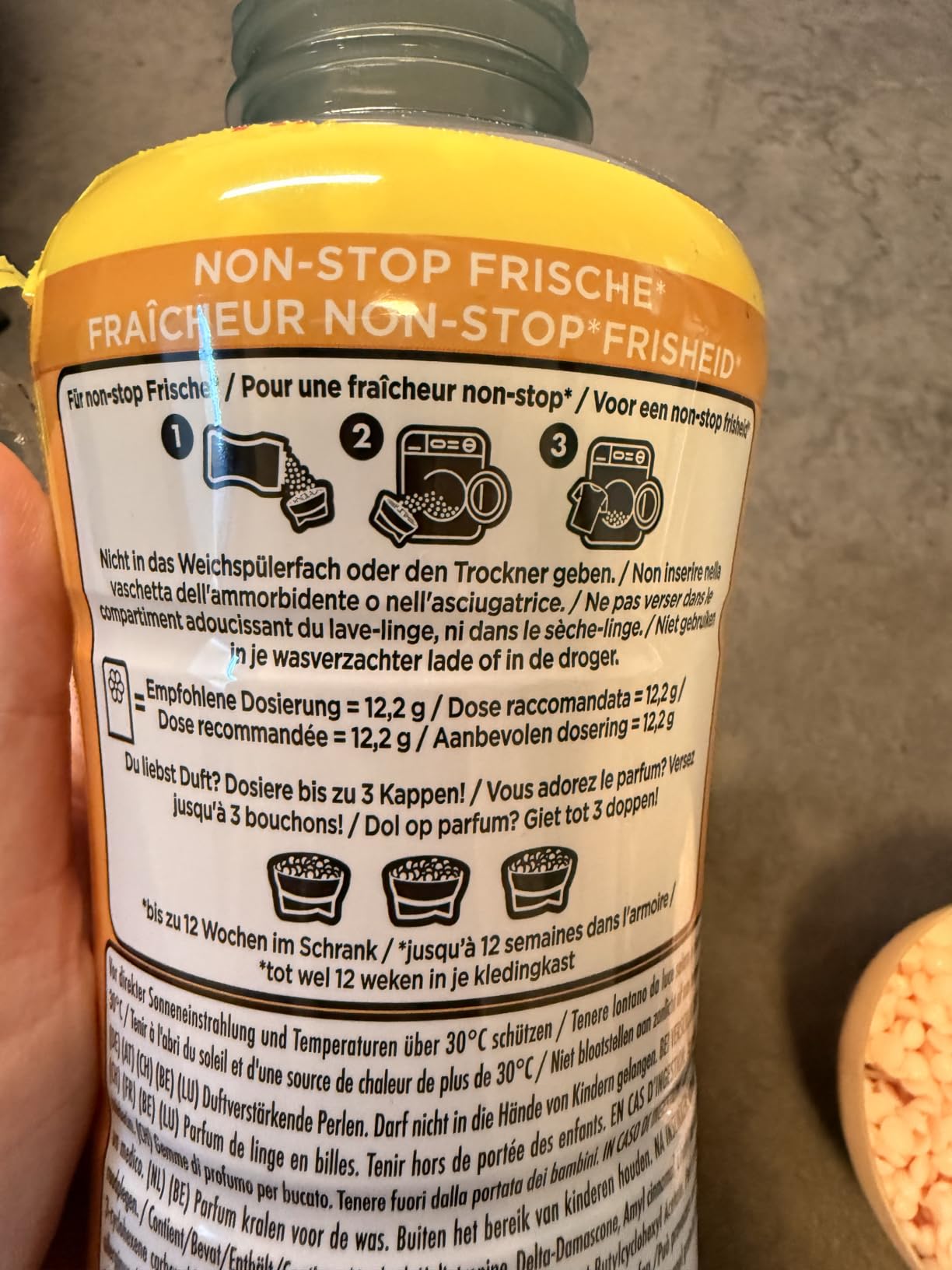 Duft top, Verträglichkeit flop