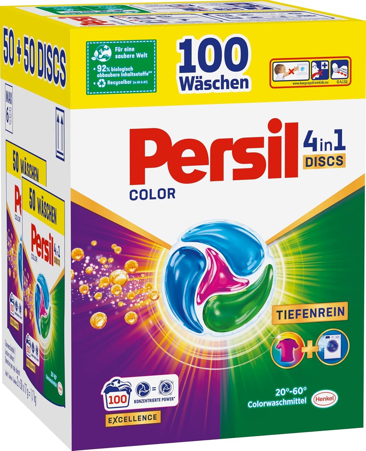 persil-color-4in1-discs-colorwaschmittel-100-waschladungen-2 image 2
