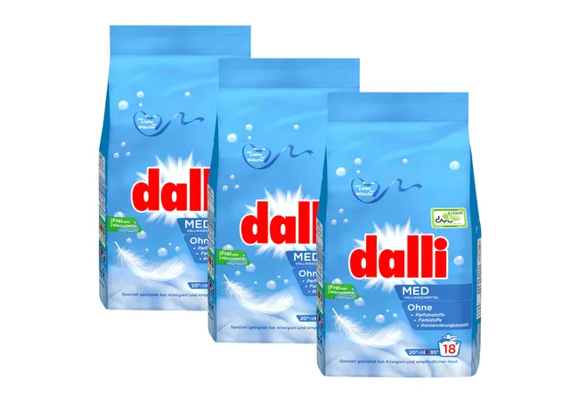 dalli-med-vollwaschmittel-pulver-parf-mfrei-54-waschladungen-3x-1-215-kg image 1