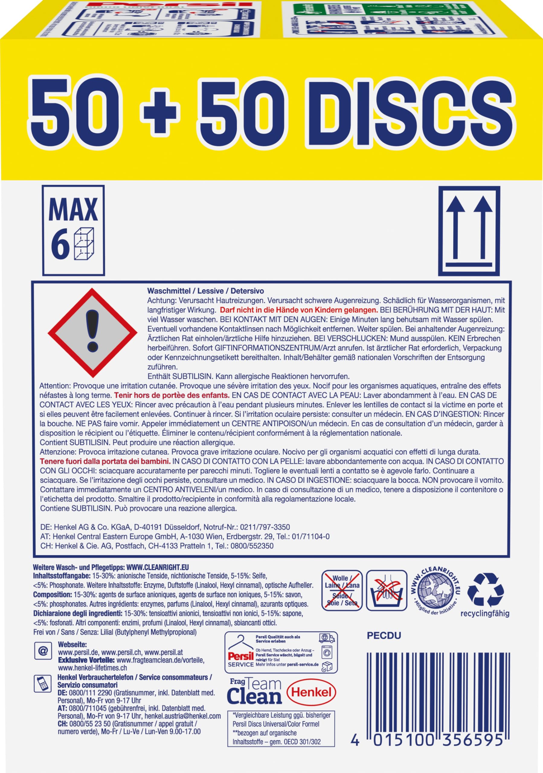 persil-universal-4in1-discs-vollwaschmittel-100-waschladungen image 3